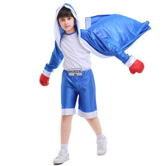YEMYIQZ hooded boxing robe; soft fabric ideal for stage and role play.