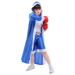 YEMYIQZ boxing costume for kids hooded robe; breathable fabric keeps kids cool during play.