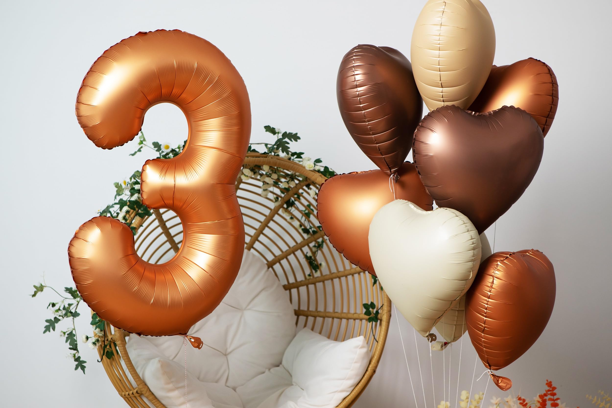 Yeodong orange number 6 balloon decor, great for weddings or anniversaries.