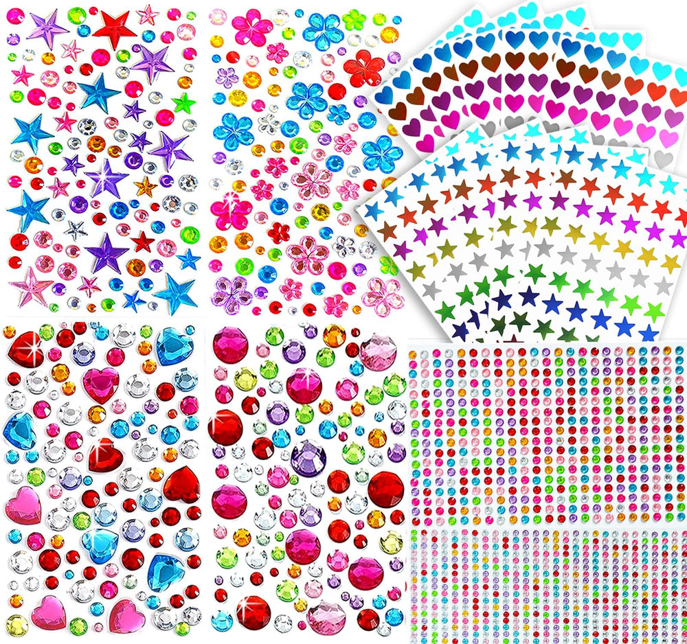 yeoeigm gem stickers 3D diamonds for crafts and dazzling decorations