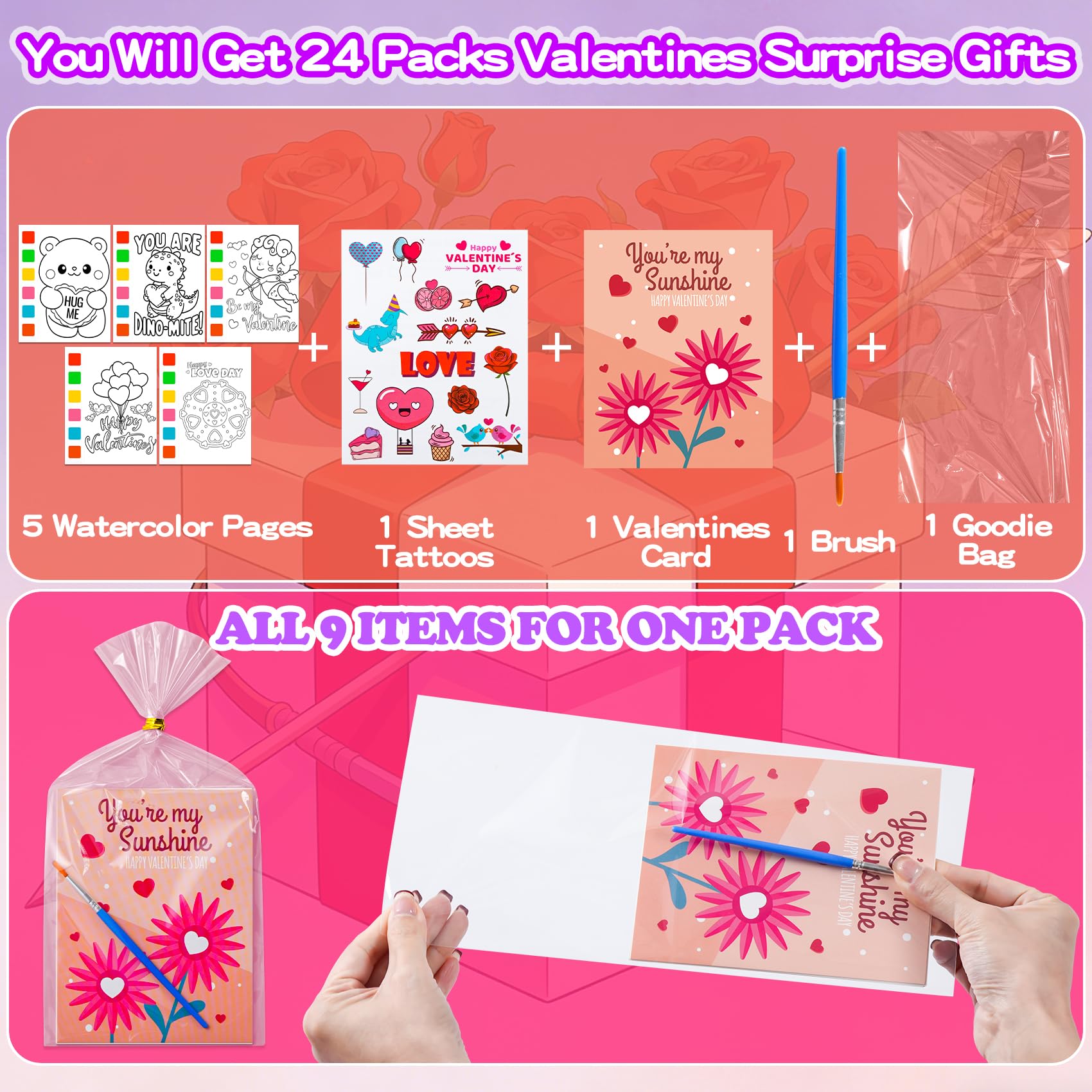 Yeolepor gold ribbons for valentines, 24 pieces to decorate gifts