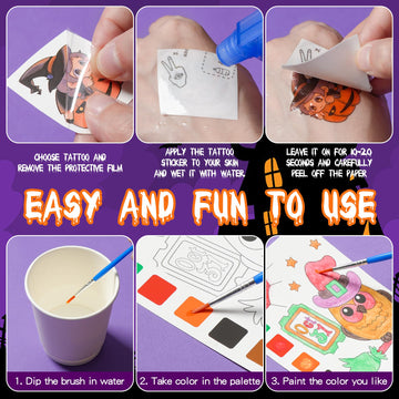 Yeolepor Halloween patterns designs for varied coloring in group activities