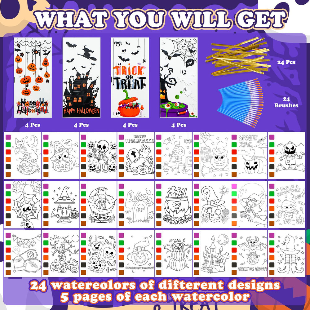 Yeolepor paint brushes for kids' Halloween art projects