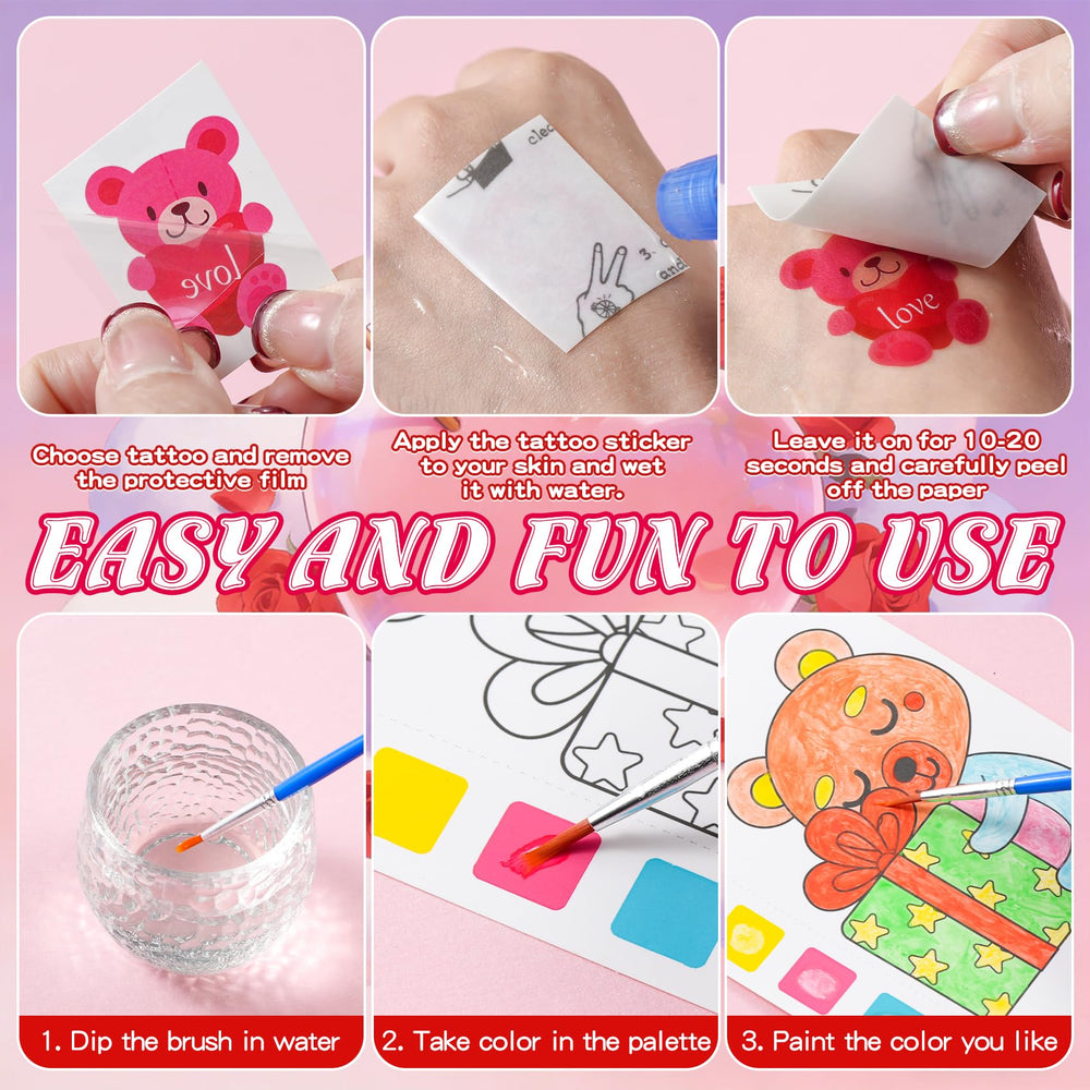 Yeolepor valentines pattern designs, hearts, cakes, envelopes for crafts