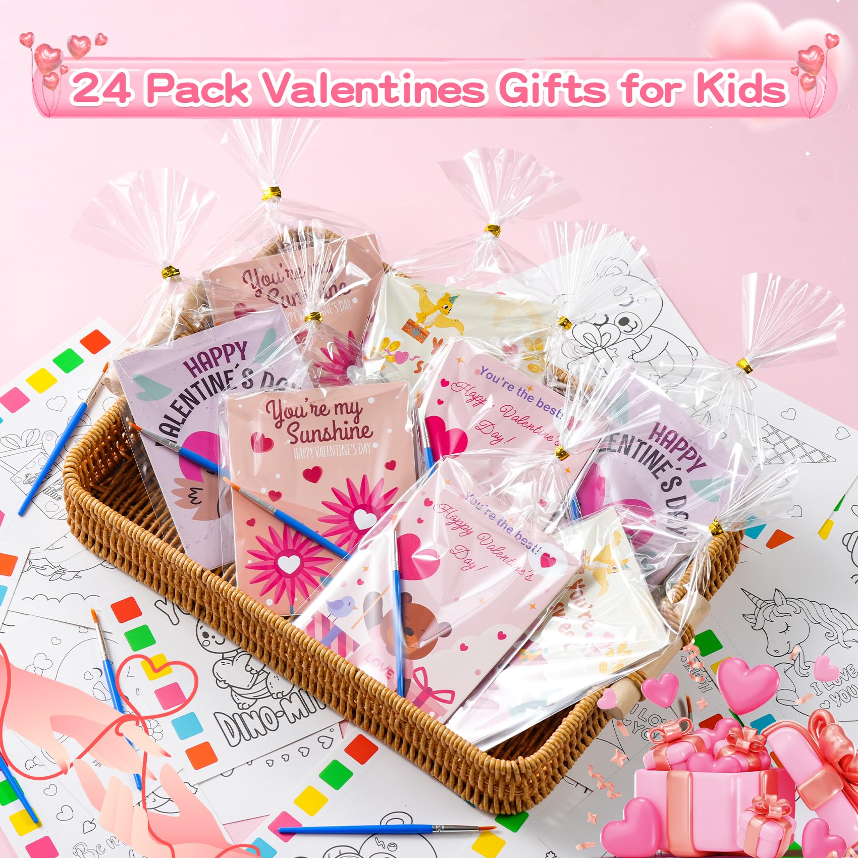Yeolepor valentines temporary tattoos, 320 designs, kid-friendly art for celebrations