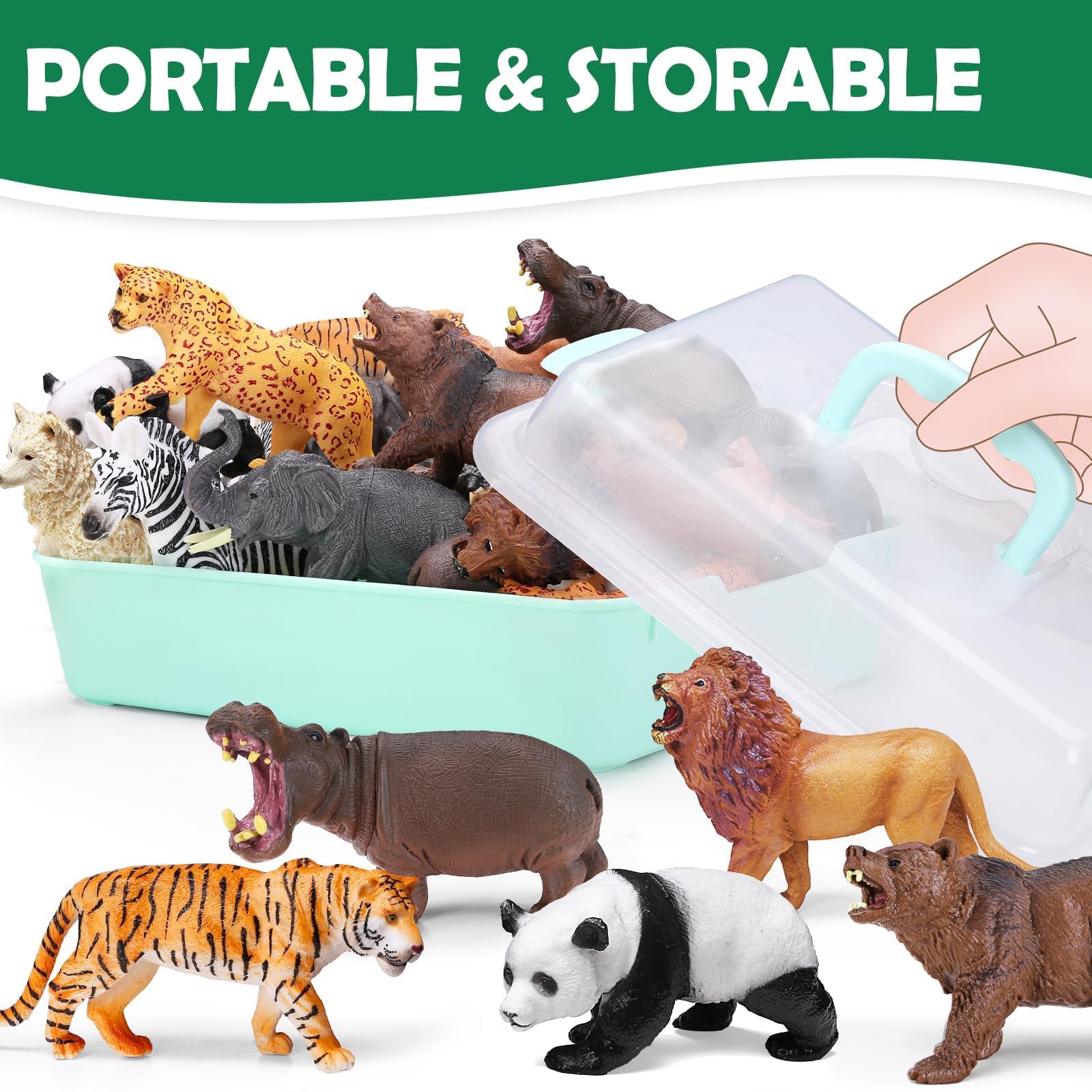 Yeonha Toys Elephant figure with sound book engages kids in a tactile safari adventure.