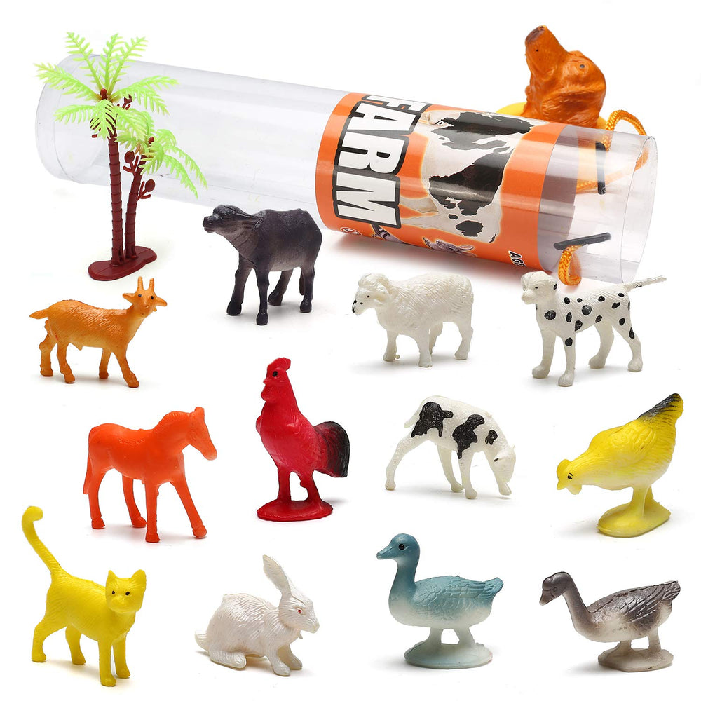 Yeonha Toys farm and wild animals pack for classroom prizes and party favors.