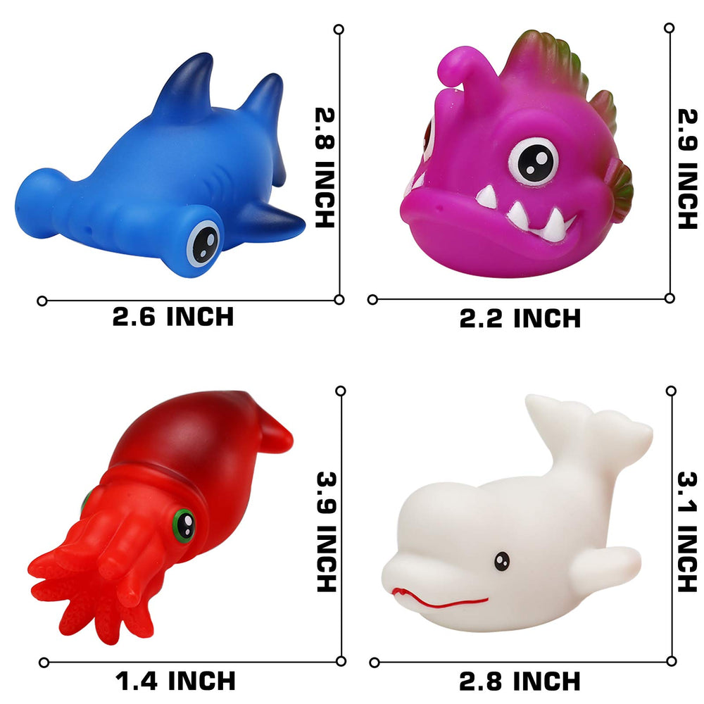 Yeonha Toys floating rubber animals glow and float for tiny hands