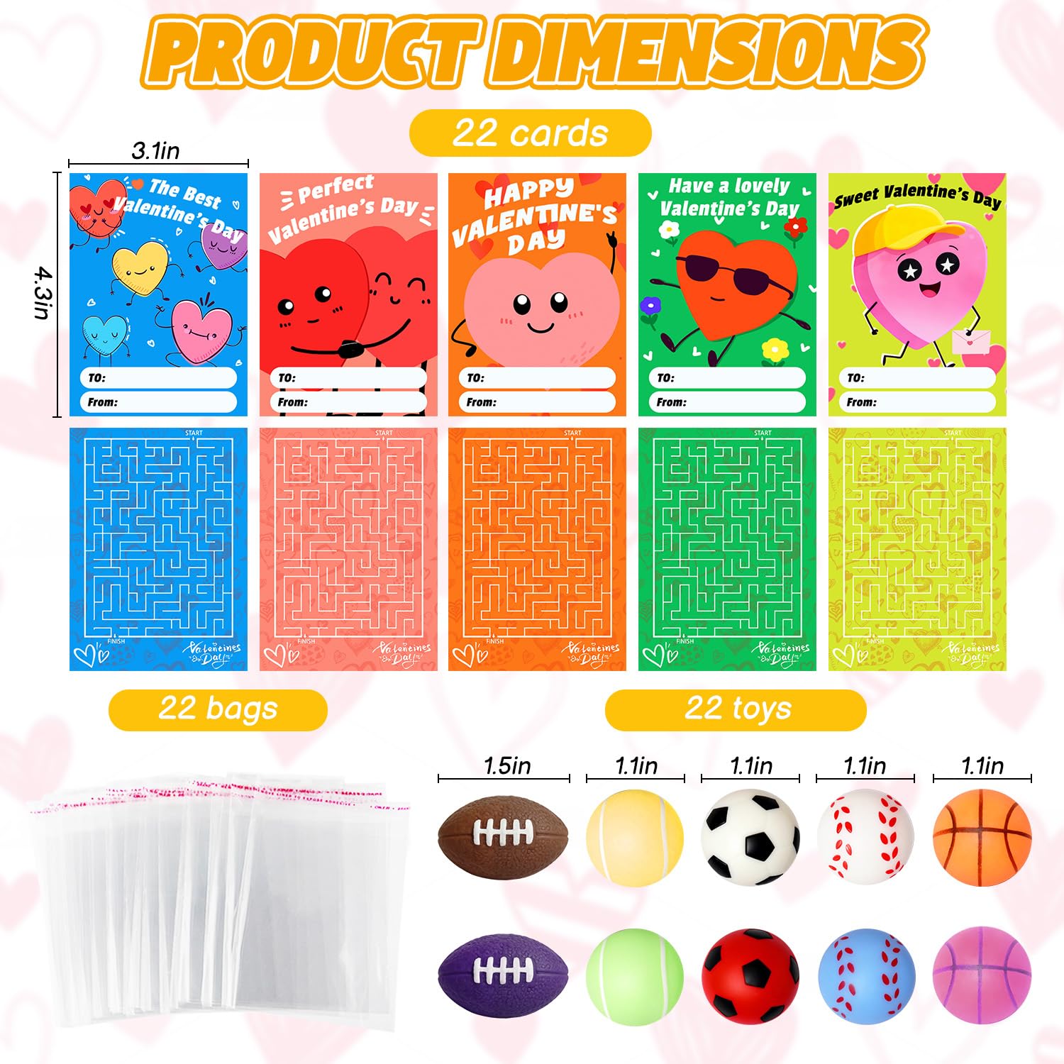 Yeopopshop Valentines cards and stress balls on teacher desk; easy distribution.