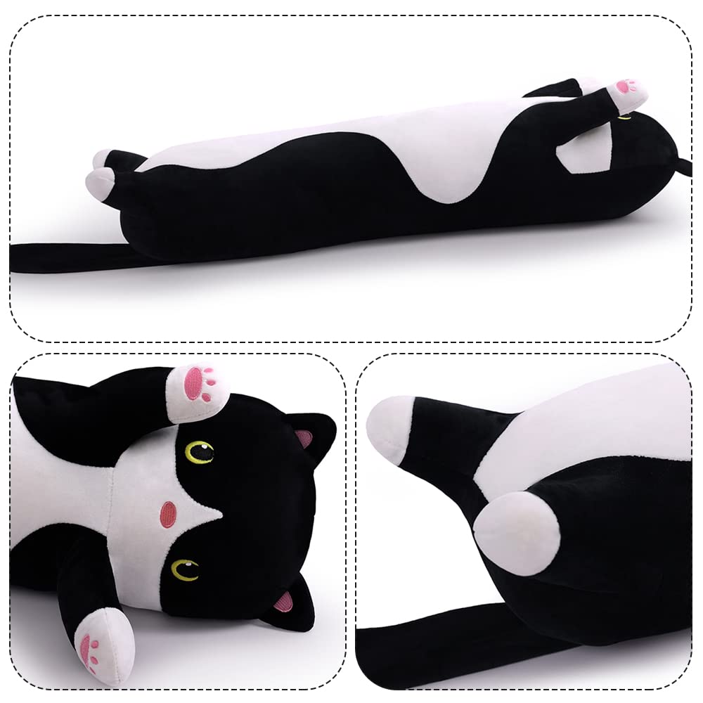 Yeqivo long cat plush pillow 70cm full-length cuddle companion