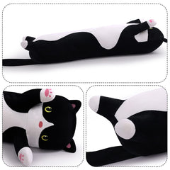 Yeqivo long cat plush pillow 70cm full-length cuddle companion