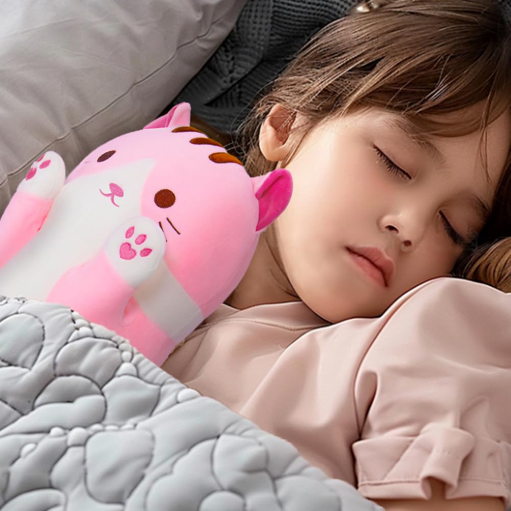 Yeqivo zippered cat plush with removable filling for easy cleaning