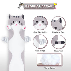 Yeqivo grey plush fabric closeup shows a soft, skin-friendly texture for safe cuddling