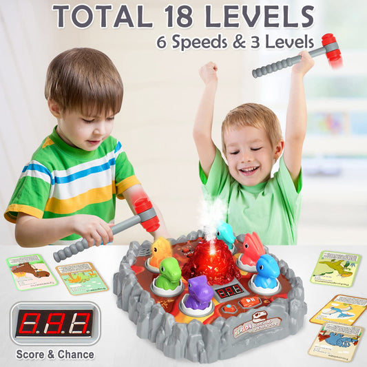 Yerloa Whack Game volcano centerpiece designed for imaginative play.