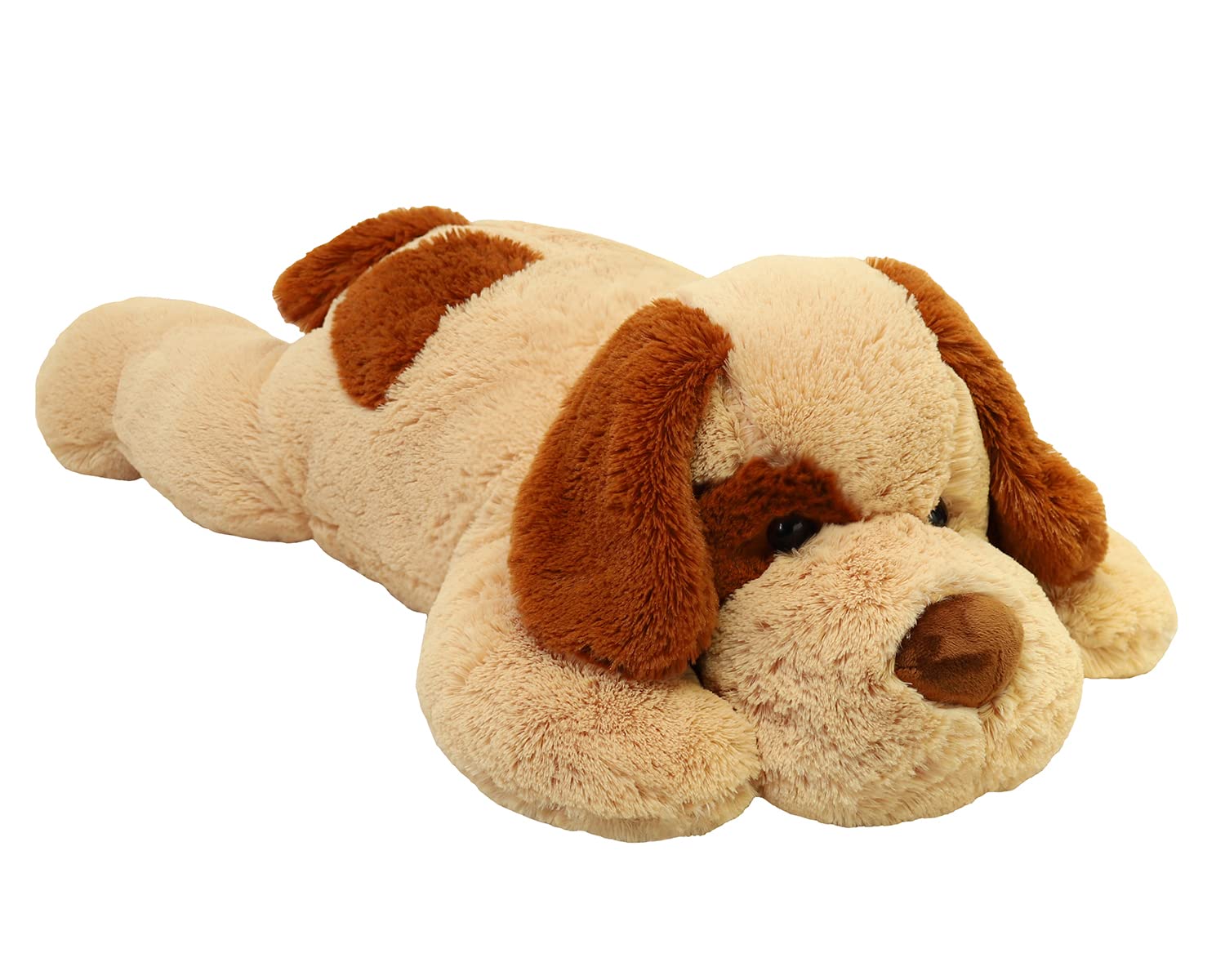 YESGIRL weighted dog plush 26.8 inches tall offers comforting weight for adults and kids