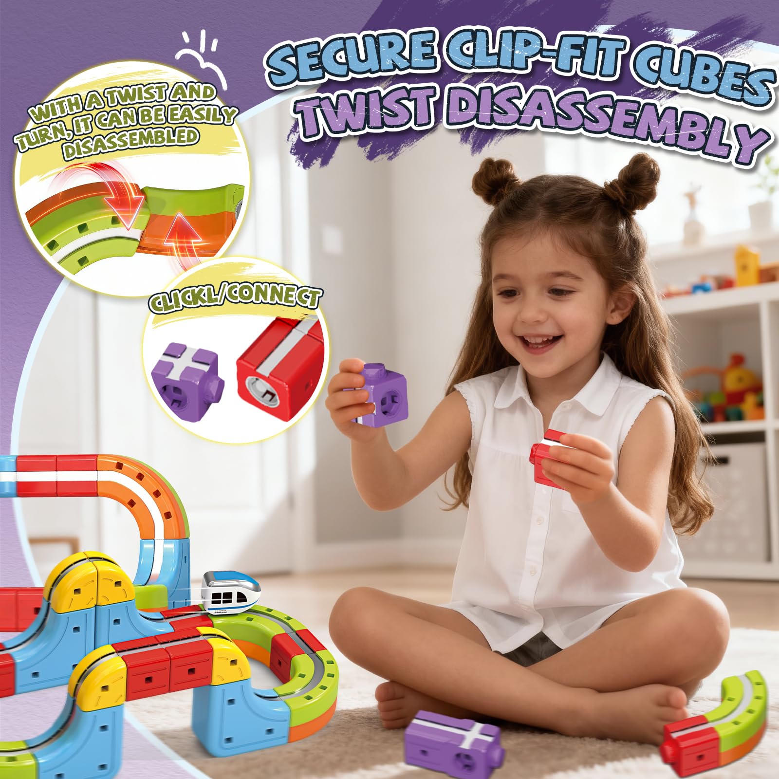 YESHIN loop track enables exciting gravity-defying turns.