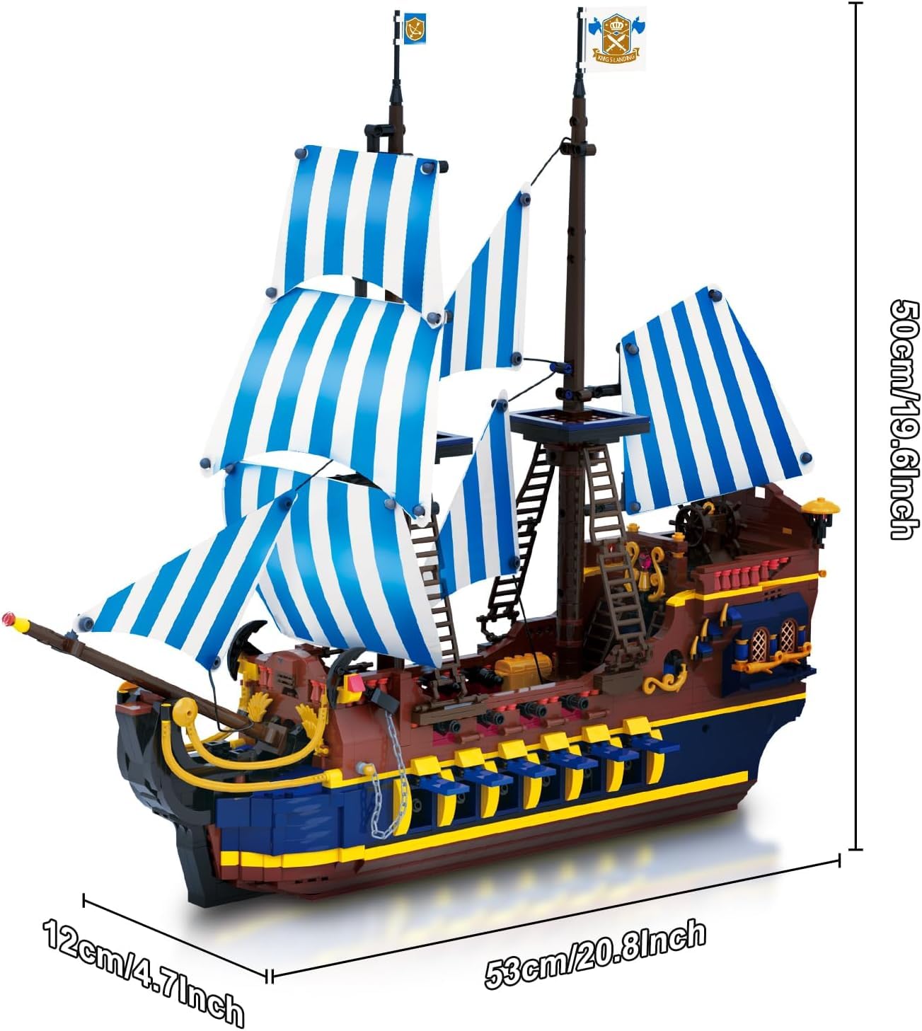 YESHIN Pirates Ship model display-ready kit supports collection goals and gifting.