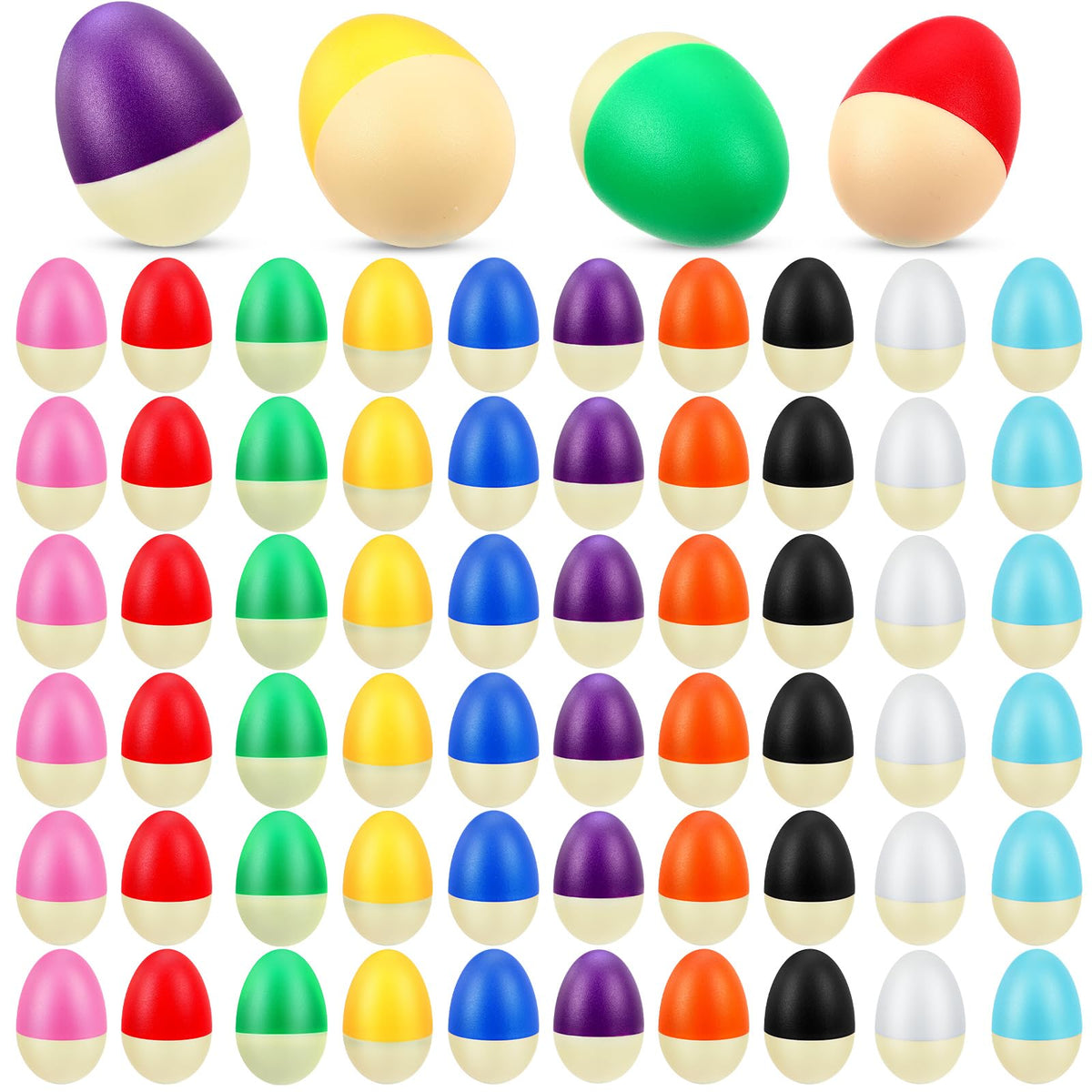 Yeshone egg shakers in a vibrant multicolor set for classroom rhythm activities