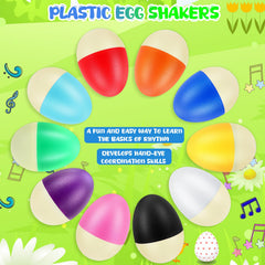 Durable Yeshone egg shakers plastic construction for repeated classroom use