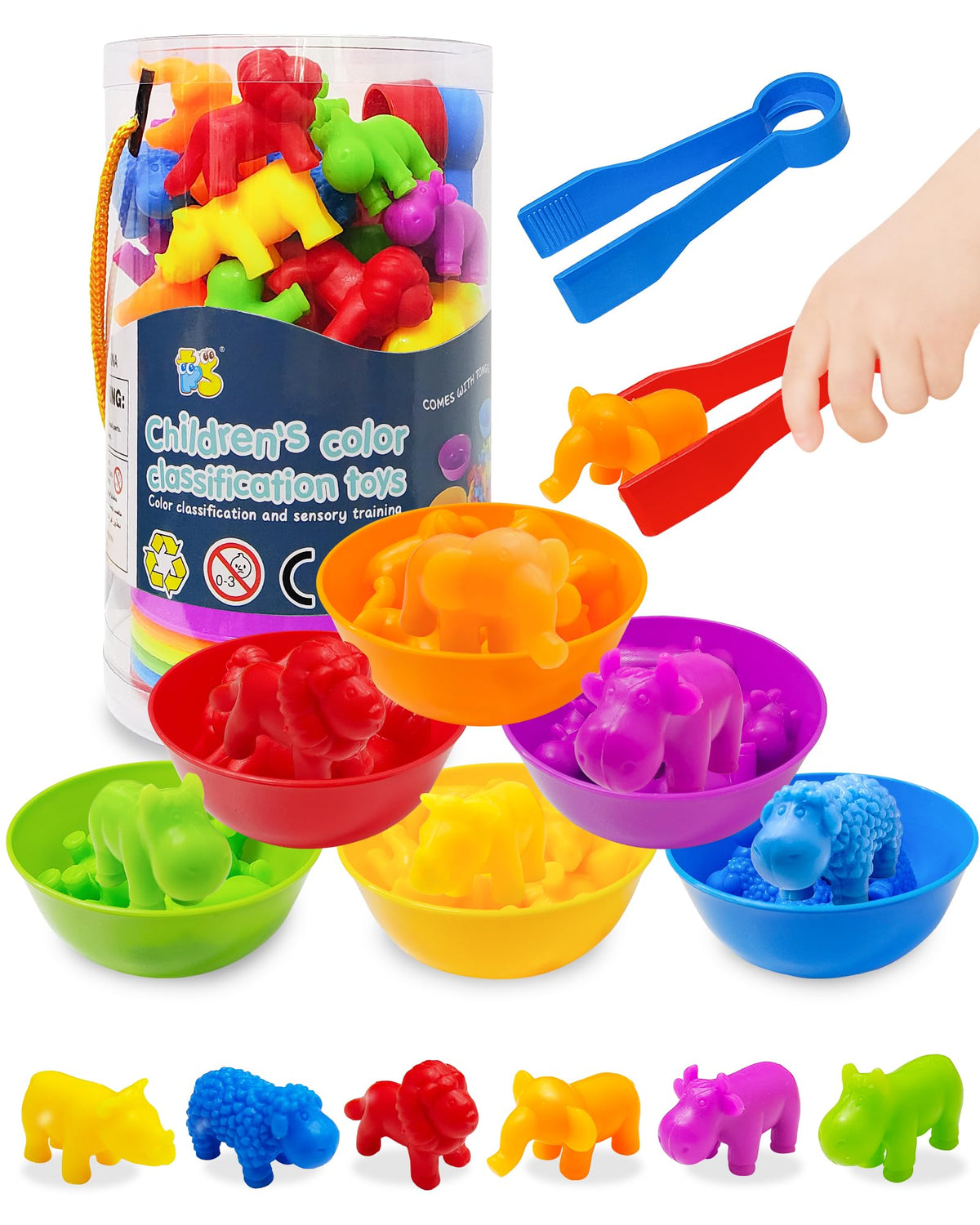 Yetonamr counting dinosaurs 36-piece set supports early math exploration