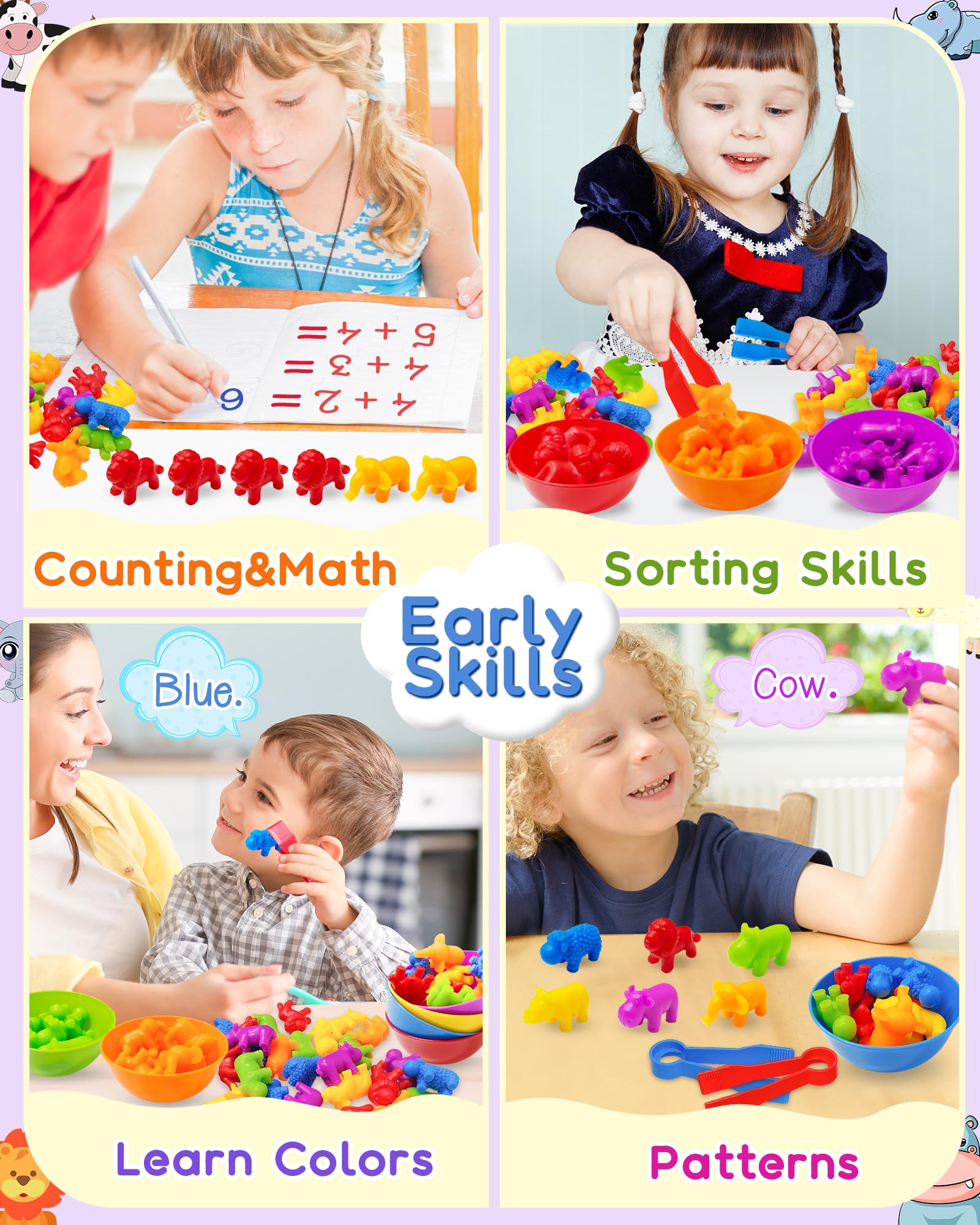 Yetonamr dinosaur counting activity encourages hands on learning and focus