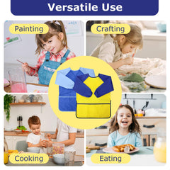 Yeunmu art smock wipe-clean design makes cleanup easy