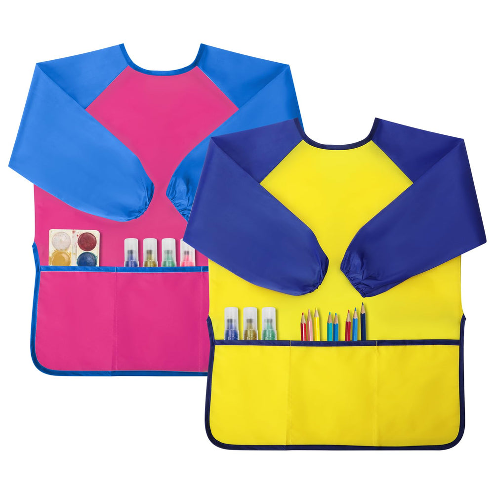 Yeunmu waterproof painting apron shields clothes during messy art sessions