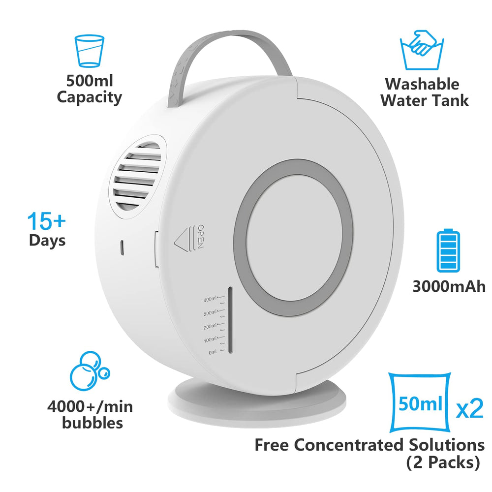 Yevohadt bubble machine quiet operation suits indoor and outdoor use