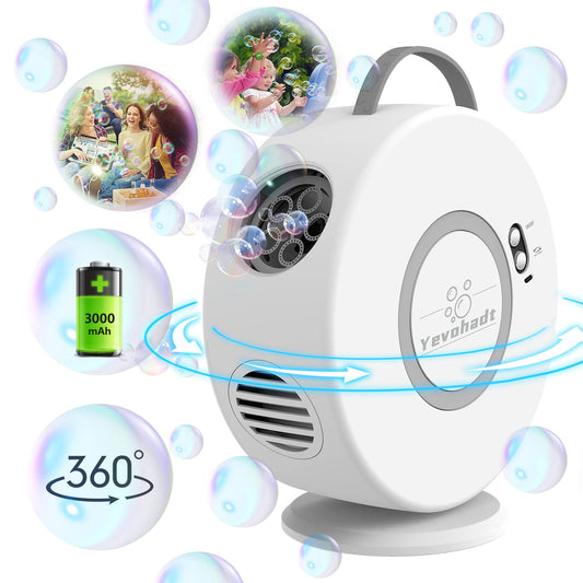 Yevohadt bubble machine rotating angle for lively outdoor parties