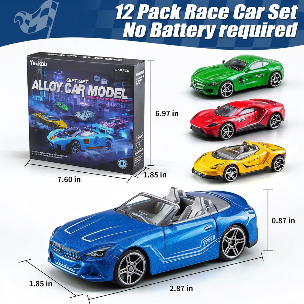 Yewkou 1:64 scale die-cast cars ready for collectible display.