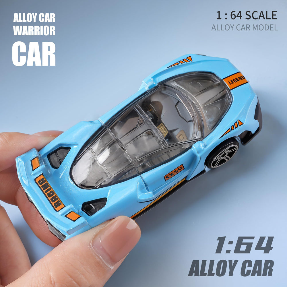 Yewkou 1:64 scale die-cast sports car with vivid color for display and play.