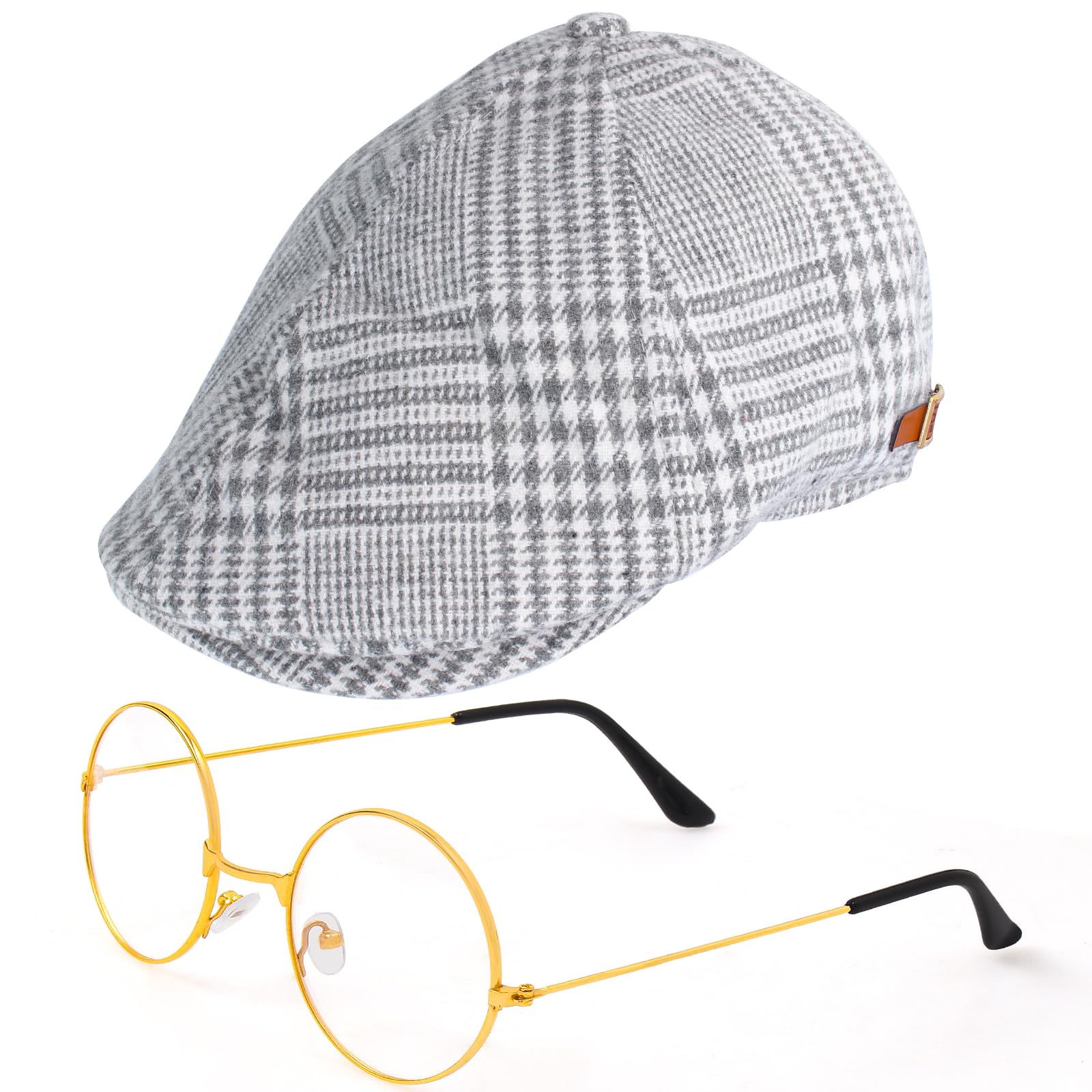 Yewong glasses complete the look with clear lenses for easy character transformation.