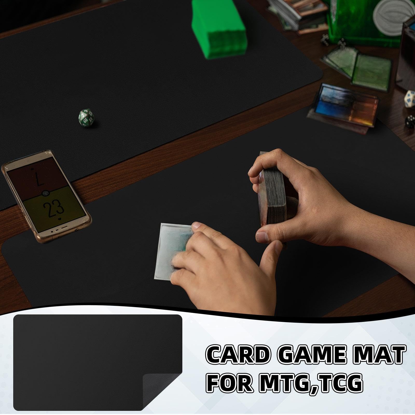 Yexiya 12-pack card game mats set keeps gaming stocked.