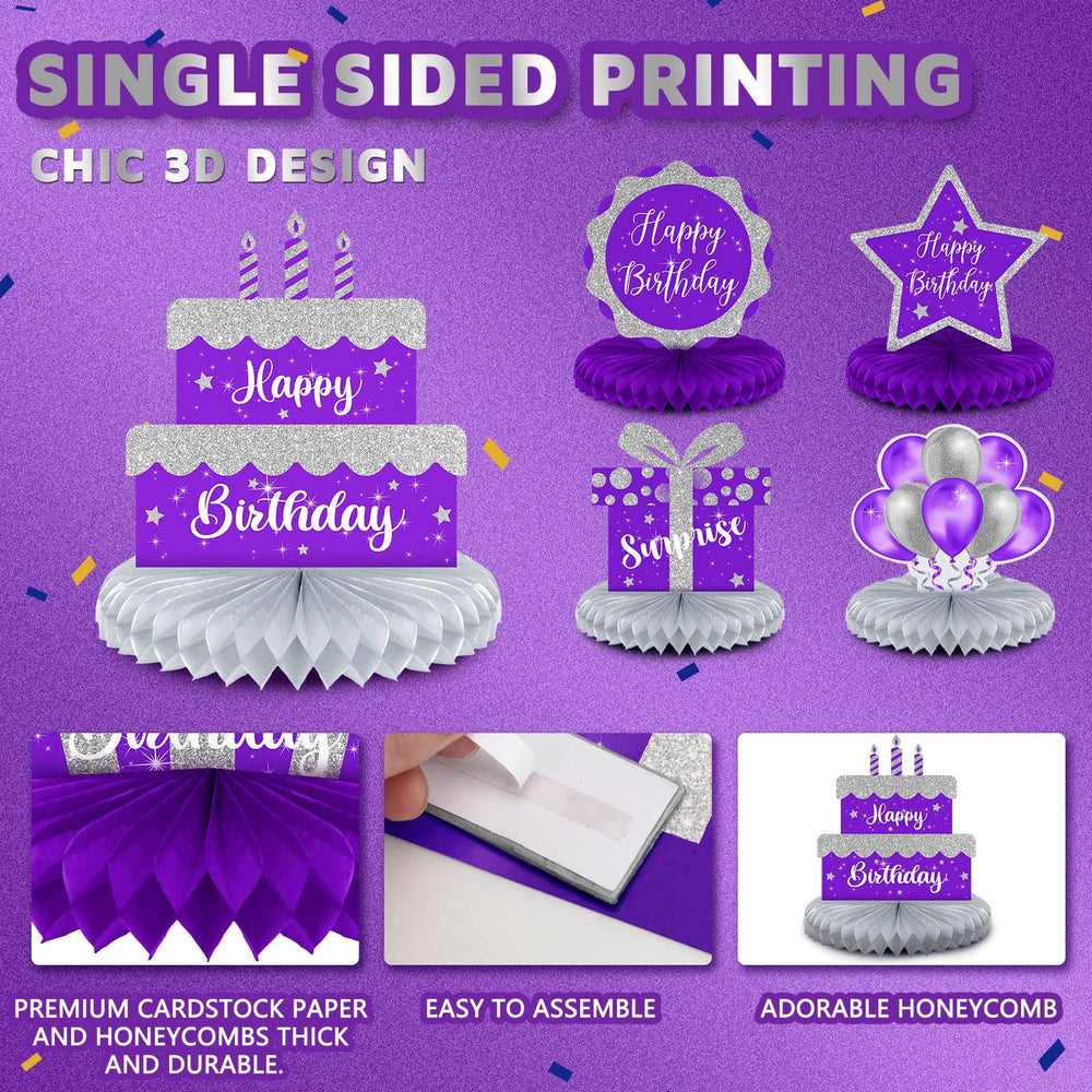 Yexiya purple and silver beer mug design centerpiece adds playful vibe