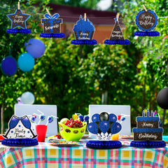 Yexiya birthday centerpieces honeycomb set—double-sided art for elevating tables