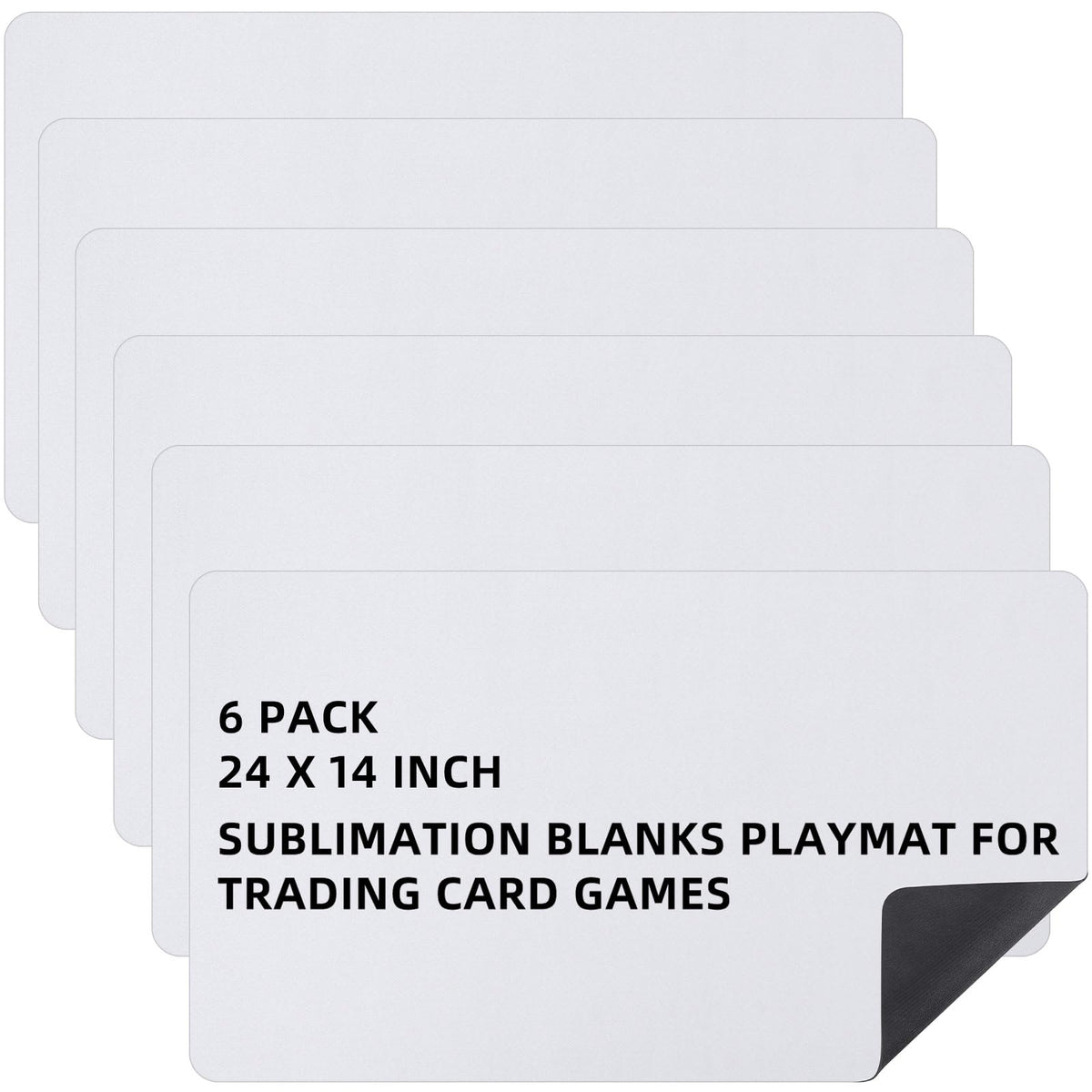 Yexiya card game mat 14x24 inch laid flat for smooth gameplay and surface protection.