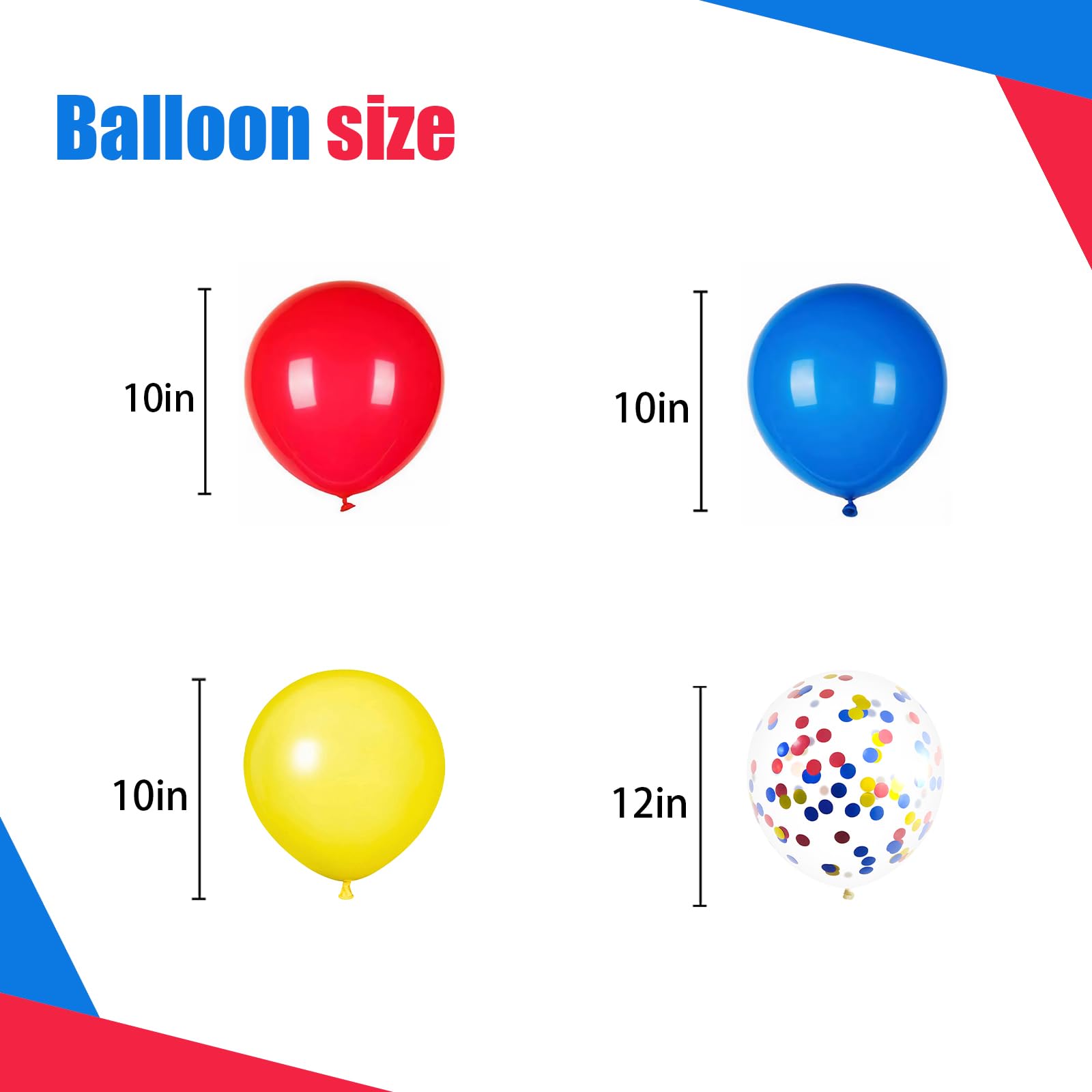 Yexnum 10-inch blue balloons perfect for carnival themes