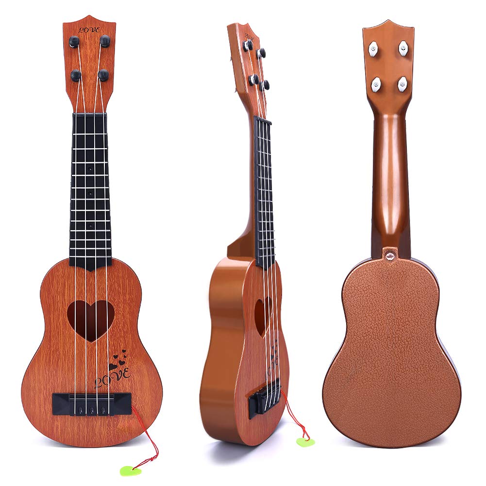 YEZI Kids ukulele brown gift-ready packaging, perfect for birthdays.