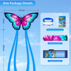 YFAFENGS butterfly kite with long tail for wind stability