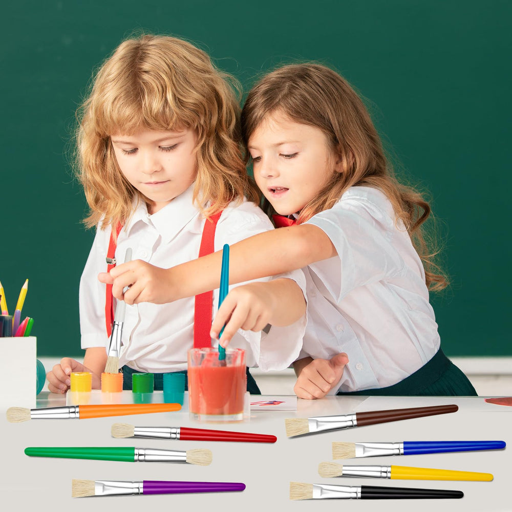 YGAOHF 20-piece brush set for versatile kids art projects.