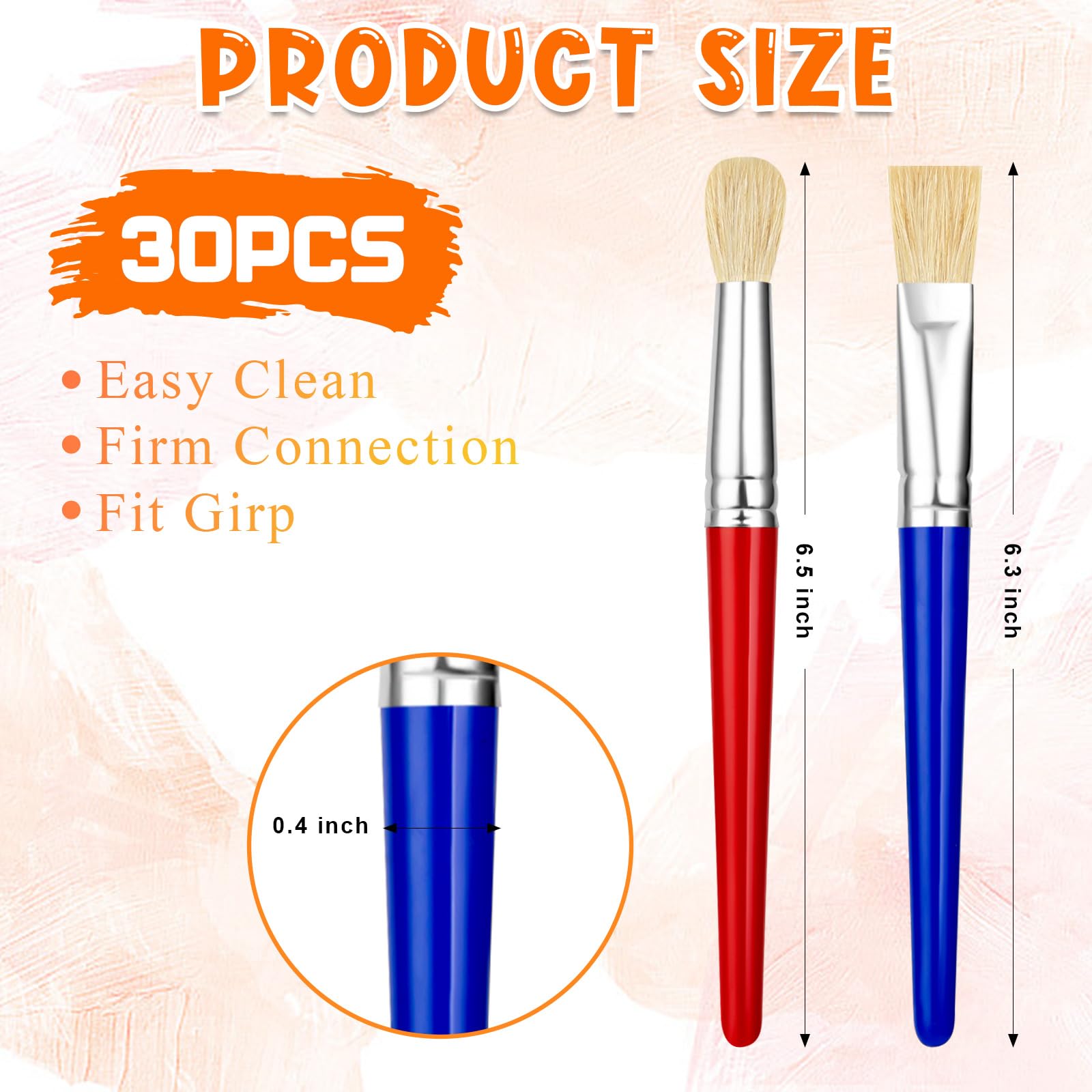 YGAOHF bright color handles improve visibility and grip during painting.