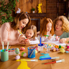 YGAOHF easy-grip handles aid control for young artists during painting.