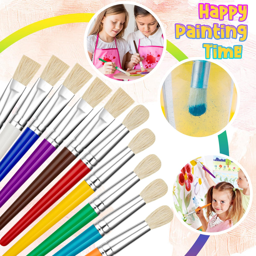 YGAOHF flat brushes provide smooth coverage on large areas.