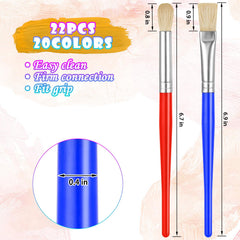 YGAOHF bright ferrules and handles support comfortable painting sessions.
