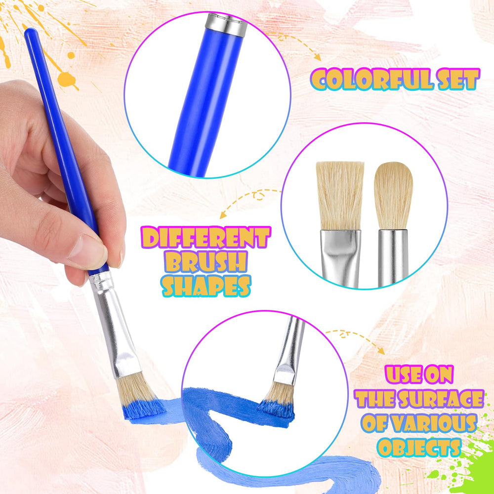 YGAOHF washable brushes clean easily with soap and water.