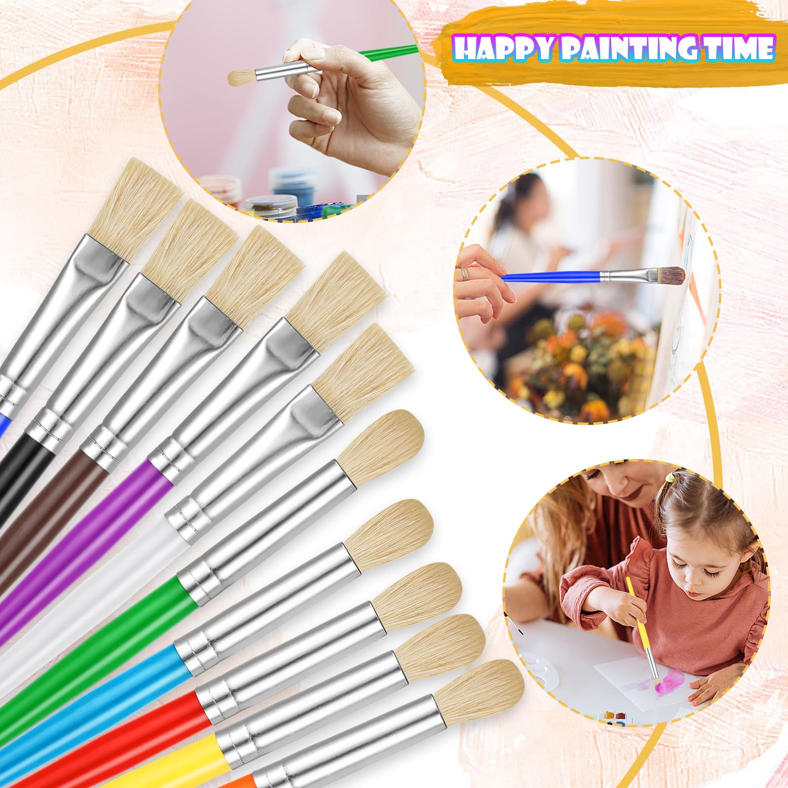 YGAOHF compatible with watercolor and acrylic paints for versatile art.
