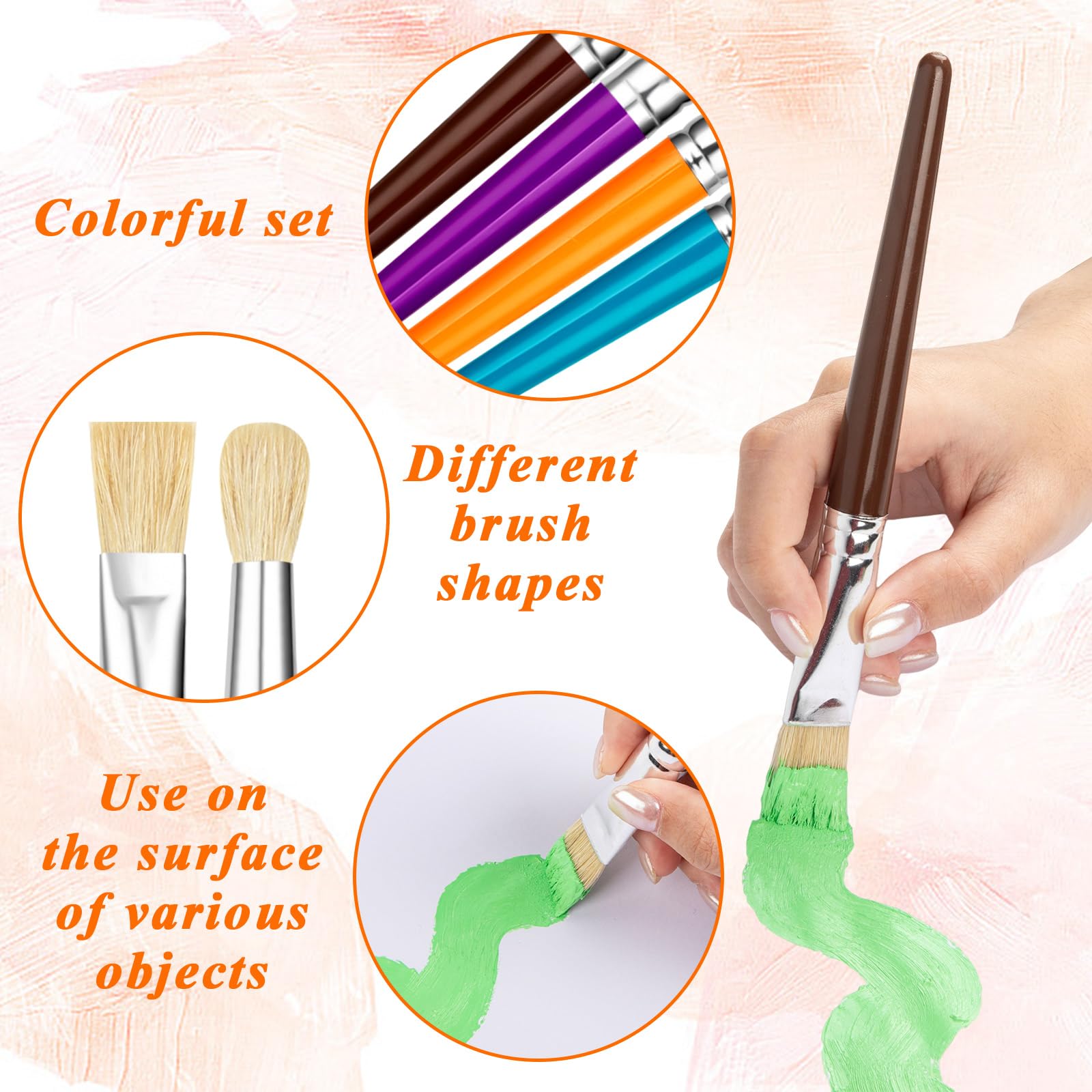 YGAOHF soft pig bristles deliver smooth color laydown.