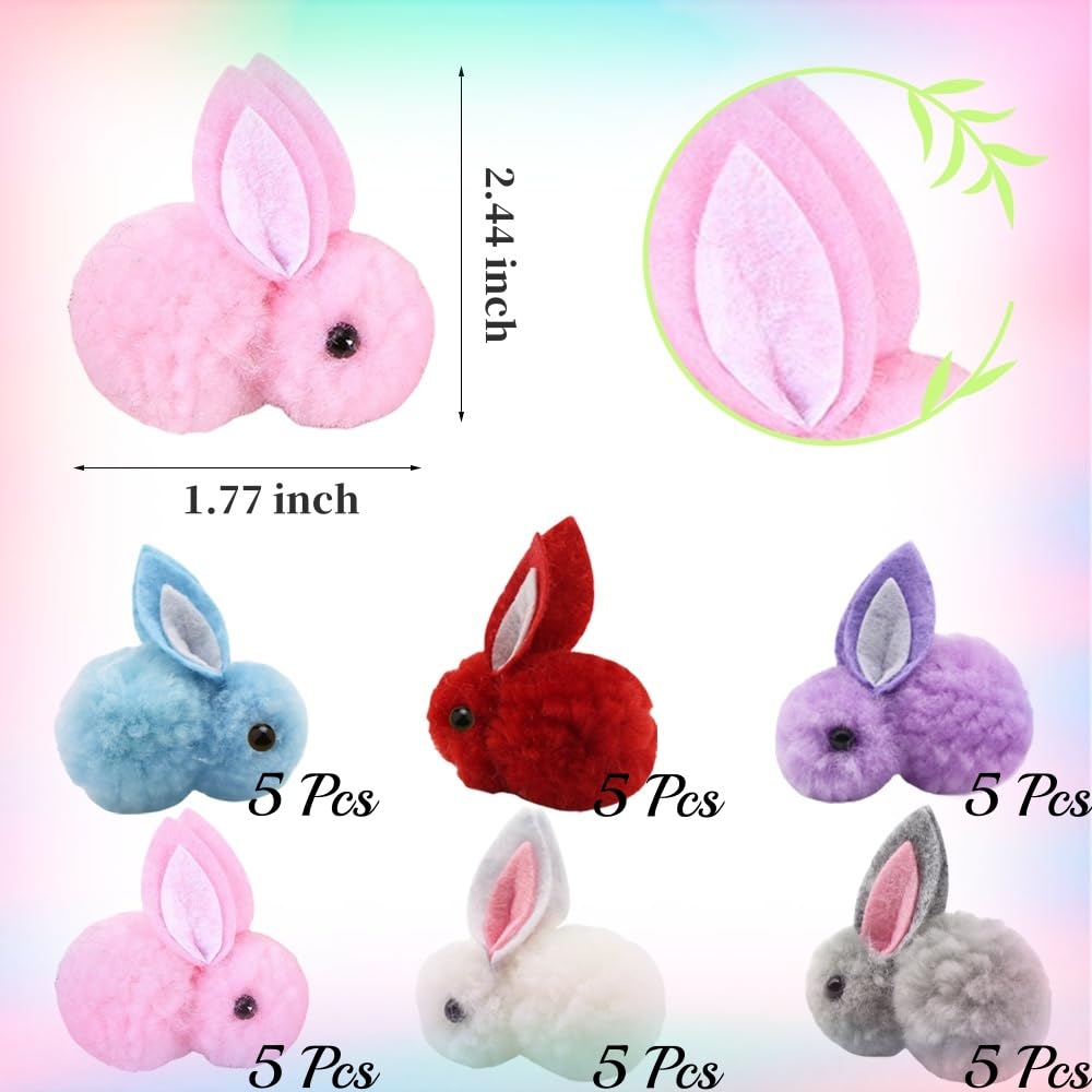 YGbridge colorful bunnies brighten tables and craft projects