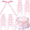 YGDZ pink bows for cake topper add elegant touch to frosted cakes