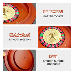 Ygebet portable roulette wheel, compact design ideal for outdoor games.